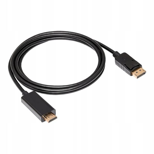 Kabel Display Port HDMI 2.0 Akyga AK-AV-05 do monitora 4K Audio Video 1.8m zdjęcie 2