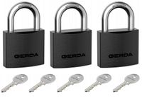 GERDA IRON LINE 3 KŁÓDKI SYSTEM JEDNEGO KLUCZA 30