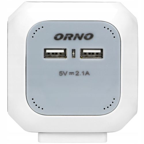 Przedłużacz Listwa Kostka Magic Cube 4-Gniazda 2x USB Ładowarka Kabel 1,4m na Arena.pl