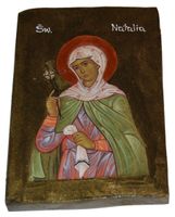 Ikona święta Natalia patronka rolników zajmujących się uprawą lnu