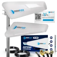 ANTENA ZEWNĘTRZNA DO ROUTERA INTERNETU DUAL 3G 4G 5G LTE ZTE HUAWEI 2x10m