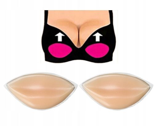 WKŁADKI DO BIKINI STANIKA PUSH UP SILIKON WYMIENNE MODELUJĄCE POWIĘKSZAJĄCE na Arena.pl