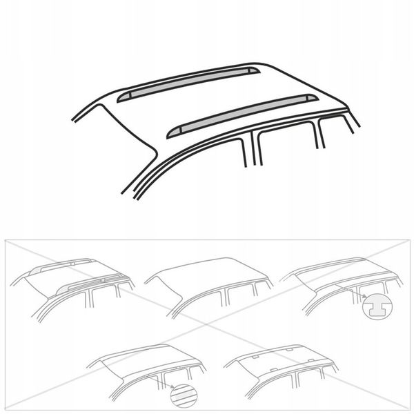 BAGAŻNIK DACHOWY do Dacia Dokker (2012-2021) Oc zdjęcie 8