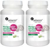 ALINESS Wyciąg z nasion ostropestu 190 mg + karczoch WĄTROBA 2x100 kapsułek