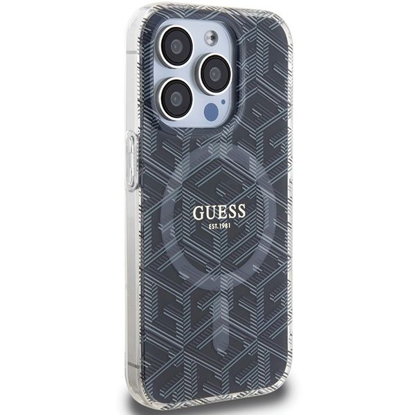 Etui Guess do iPhone 15 Pro, Czarny, MagSafe zdjęcie 4