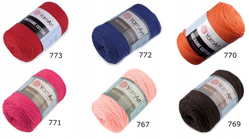 Włóczka macrame cotton kolory na Arena.pl