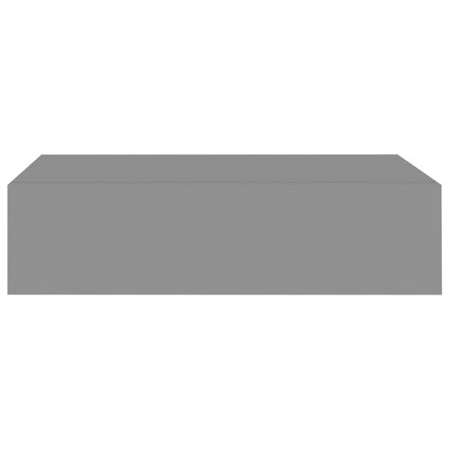 Półka ścienna z szufladą, szara, 40 x 23,5 x 10 cm, MDF na Arena.pl