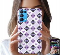 ETUI DO OPPO FIND X3 LITE - MODNE SERCA KOKARDKI KOKARDA + SZKŁO
