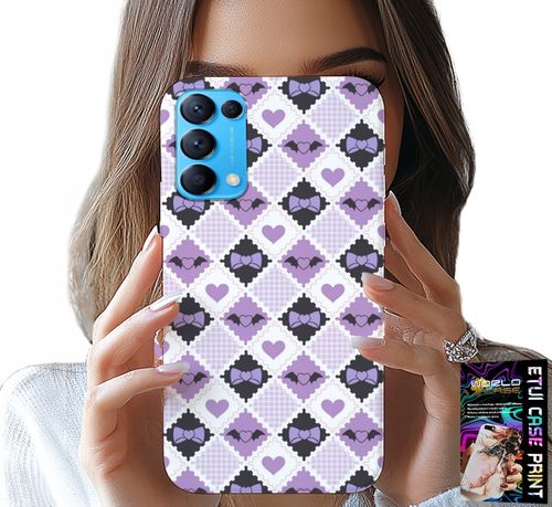 ETUI DO OPPO FIND X3 LITE - MODNE SERCA KOKARDKI KOKARDA + SZKŁO na Arena.pl