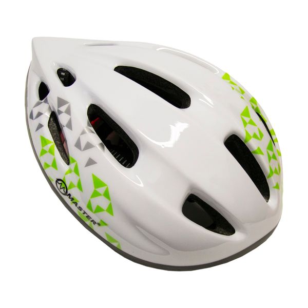 kask rowerowy master flash - s - biały zdjęcie 1