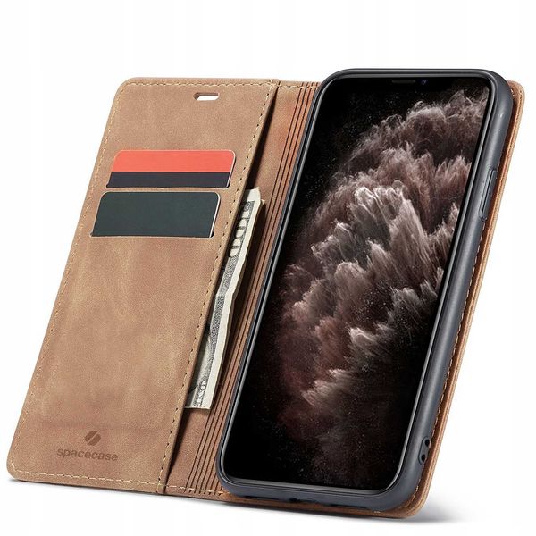 Spacecase Wallet Iphone 11 Pro Light Brown zdjęcie 1