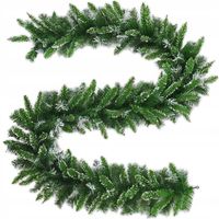 GIRLANDA ŚWIĄTECZNA CHOINKOWA SZTUCZNA ŁADNA ŁAŃCUCH ZIELONA GĘSTA 270 cm