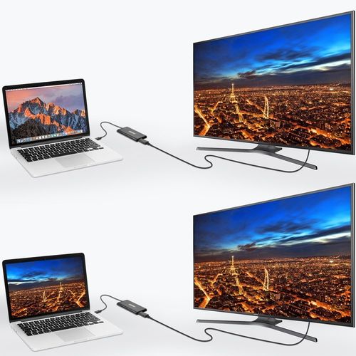 adapter rozdzielacz usb typ c thunderbolt 3 czarny na Arena.pl