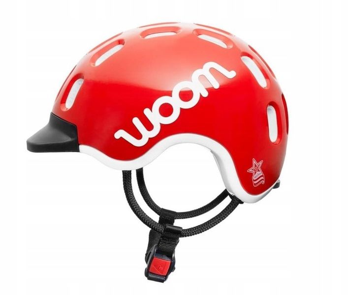 Kask rowerowy dla dzieci WOOM M 53-56 cm Czerwony zdjęcie 6