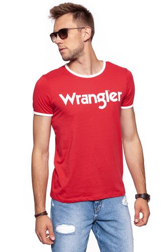 WRANGLER KABEL TEE JESTER RED W7A76FQ9S M na Arena.pl
