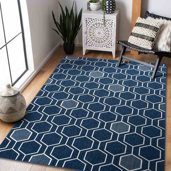 RUG/LU/WINK/HEXAGON/BLUE/80x150 zdjęcie 2