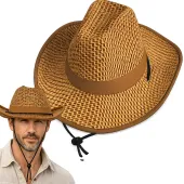 Kapelusz kowbojski country western słomkowy męski damski unisex na lato