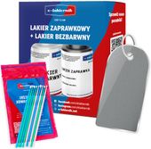 lakier zaprawka + bezbarwny + patyczki zaprawkowe bmw 354 titansilber
