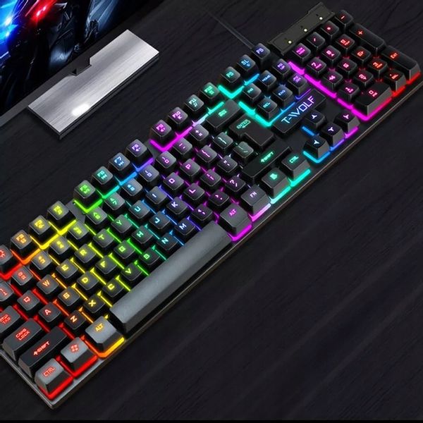 GAMINGOWY ZESTAW Klawiatura + mysz gamingowa PODŚWIETLENIE RGB do gier zdjęcie 5