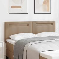 Zagłówek Ze LED Lights Z zagłówkiem Cappuccino 144 cm PVC