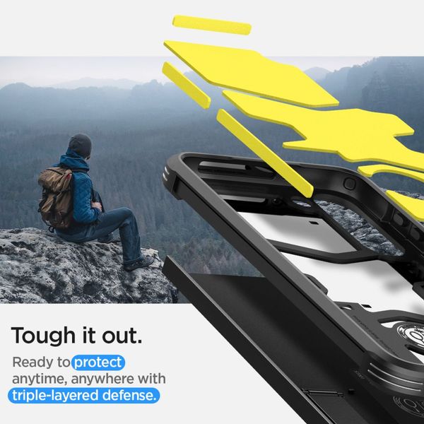 spigen tough armor galaxy s23+ plus black zdjęcie 14