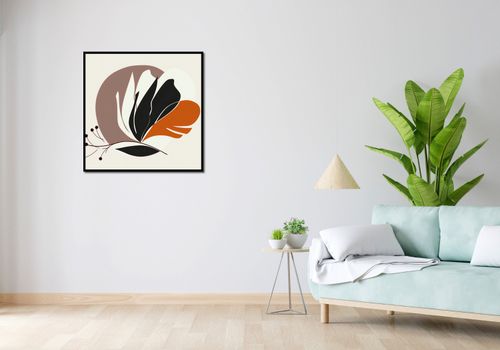 Plakat 80x80cm Elegancja Roślinna na Arena.pl