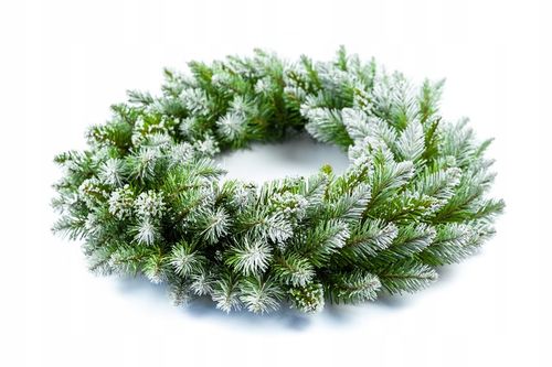 WIANEK ADWENTOWY DIAMENTOWY duży wieniec stroik świąteczny 54 cm kryształki na Arena.pl