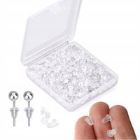 SILIKONOWE ZATYCZKI KOLCZYKÓW ZAPIECIA GUMOWE x1200