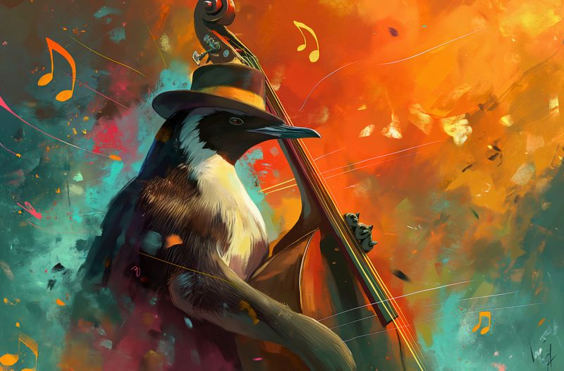 Plakat 86,4x56,8cm Pingwinia Nuta zdjęcie 1