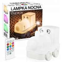 CIUCHCIA LAMPKA NOCNA DLA DZIECI LED RGB SILIKONOWA AKUMULATOR USB PILOT