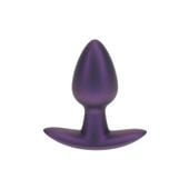 smooth silicone anal plug - small - 2.6 / 6,5 cm - metallic purple