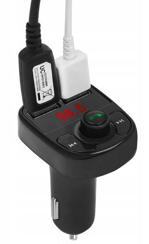 Transmiter FM MP3 Bluetooth LCD Ładowarka 2x USB na Arena.pl