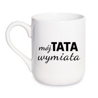 KUBEK "MÓJ TATA WYMIATA" Wzór - Elegant Coffee 330 ml