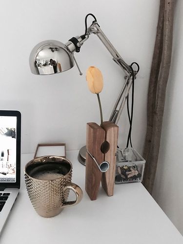 Mega spinacz clipper - drewno dębowe na Arena.pl