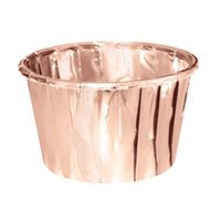 Papilotki do babeczek sztywne rose gold, 20 szt.
