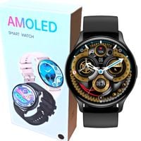 Smartwatch PL sportowy tętno tlen rozmowy AMOLED aplikacja Android