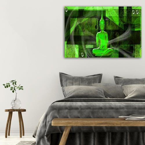 Deco Panel, Figura buddy na geometrycznym tle 1 60x40 na Arena.pl