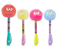 długopis magiczny z lampką uv pompom colorino