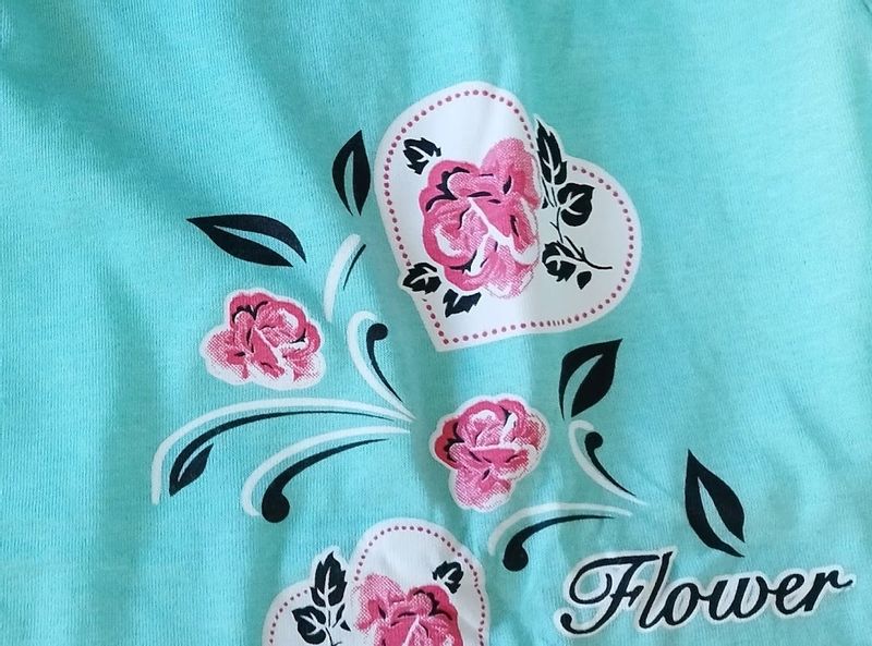 Piżama z Bawełny Komplet Koszulka Spodenki r. L zdjęcie 6