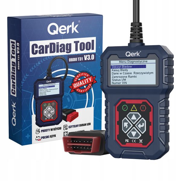 INTERFEJS DIAGNOSTYCZNY TESTER OBD2 POPRAWIONY JĘZYK POLSKI SKANER PL MENU zdjęcie 1