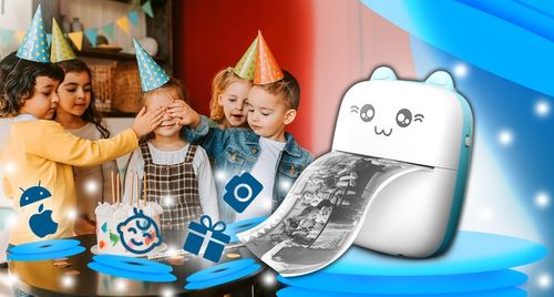 MINI DRUKARKA TERMICZNA DRUKUŚ ORYGINALNY DO ZDJĘĆ PRZENOŚNA KOTEK 11 ROLEK na Arena.pl