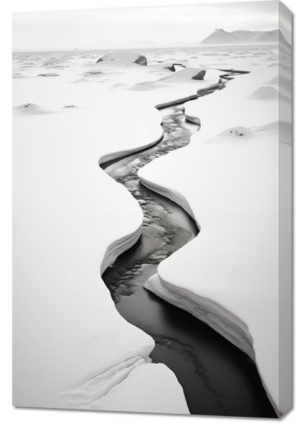 Obraz 60x90cm Szczeliny Mrozu zdjęcie 1