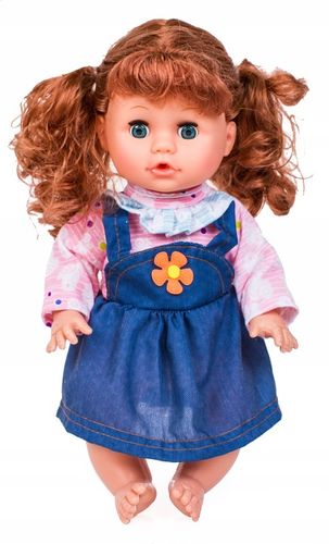 Interaktywna LALKA BOBAS dziewczynka długie włosy AKCESORIA nocnik ubranko na Arena.pl