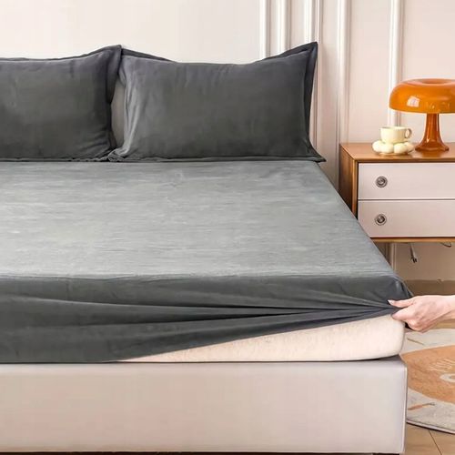 PRZEŚCIERADŁO Z GUMKĄ 200x220 PLUSZOWE POLAROWE MIŚ MIĘKKIE CIEPŁE KOLORY na Arena.pl