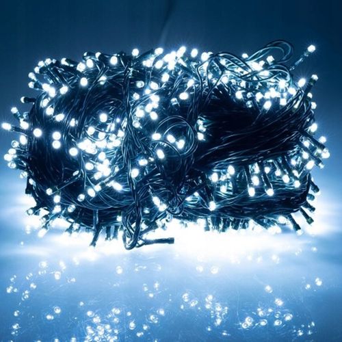 LAMPKI ŚWIĄTECZNE CHOINKOWE NA CHOINKĘ Zewnętrzne Wewnętrzne 500 LED ZIMNE na Arena.pl