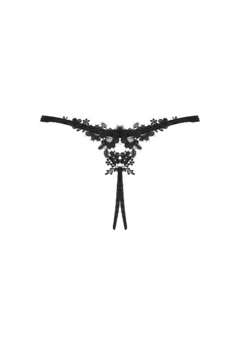Celia Noir Crotchless Thong   Xs/S na Arena.pl