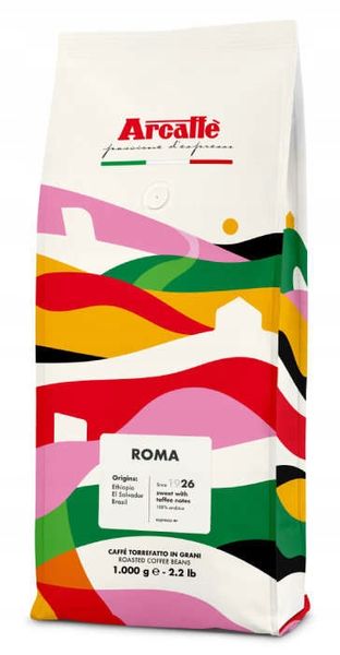 Kawa ziarnista Arcaffe Roma 1kg zdjęcie 1