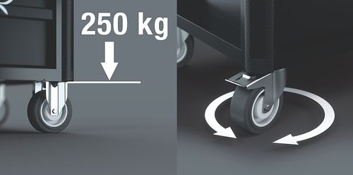 wózek warsztatowy 1 tool rebel 9700 z wyposażeniem, 78cz. - w05150130001 na Arena.pl