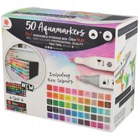 Markery dwustronne Aquamarkers DecoTime 50 szt.