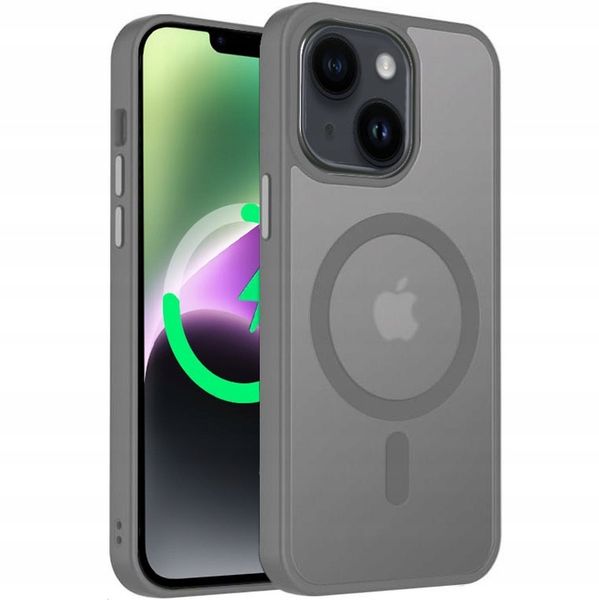Etui Do iPhone 14 +Szkło 9H WZMACNIANE 360° Matt Case Do Magsafe zdjęcie 14